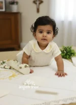 Baptism Off White Satin Romber - Image 2