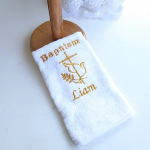 Baptism embroidered towel (Wiping) Small
