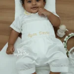 Baptism White Satin Romber