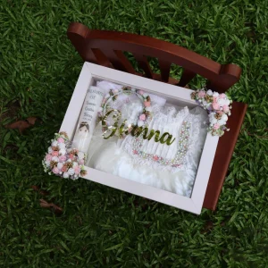 White Decorated Named Box