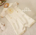 Baptism Off White Satin Romber - Image 2
