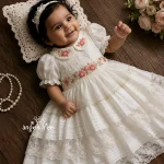Baptism hand work frock