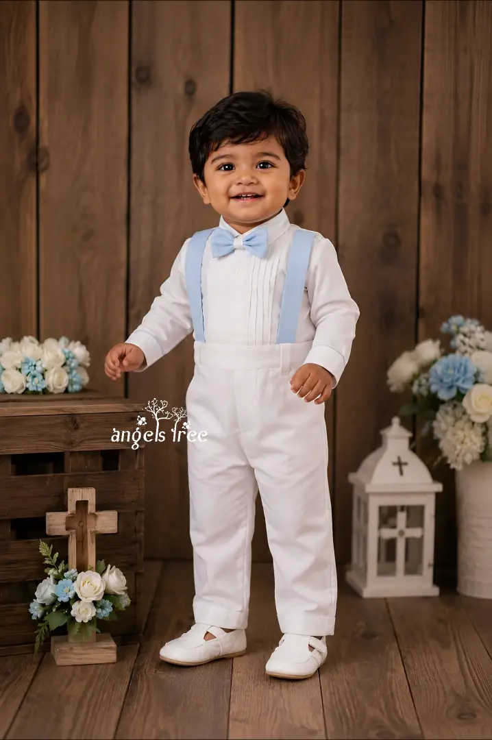Boy baby Baptism shirt pant (1) Baptism Romber - Image 1